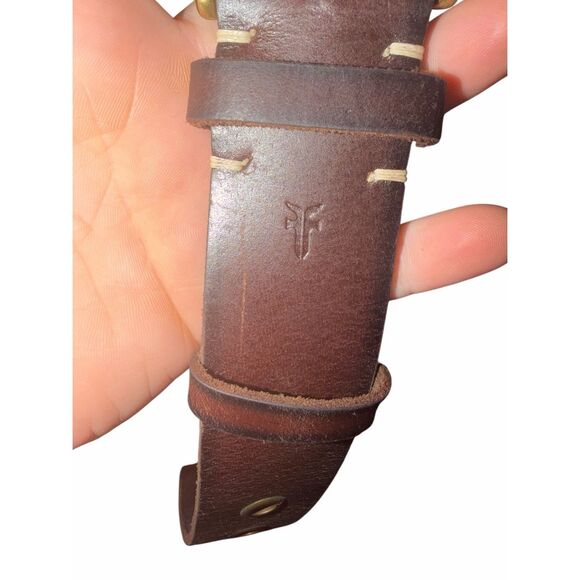 NWT Frye brown belt with rivets - size L - Picture 5 of 5